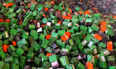 drained battery scrap rains type